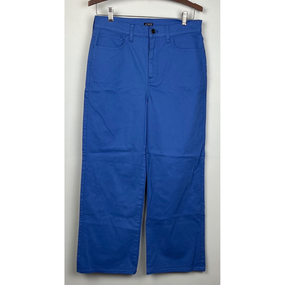 J.Crew Wide Leg Pants 28 Blue Heritage Prep Clean Girl
